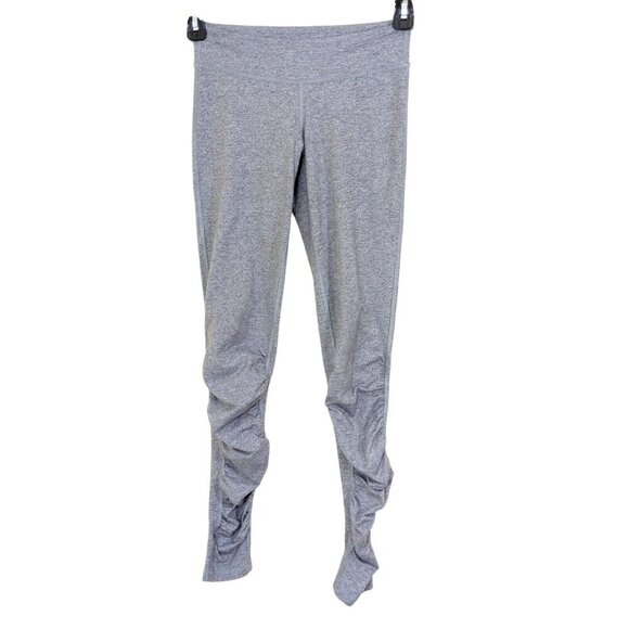 Ivivva by Lululemon Girls Size 12 Gray Leggings With Ruched Accent - Picture 1 of 4